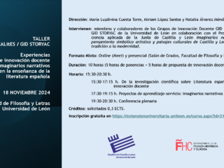 CARTEL TALLER EXPERIENCIAS DOCENTES
